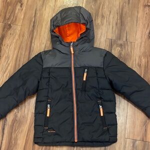 Champion Boys Puffer Winter Coat Hooded & Fleece Lined, Sz XS